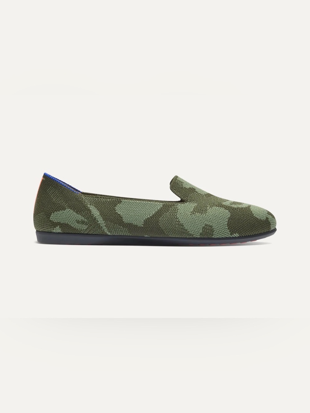 Rothy’s Green Camo Daily Loafer Flat in Size 7.5